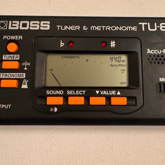 Boss TU-80 Tuner & Metronome Digital Tested/Works Black - Picture 2 of 3
